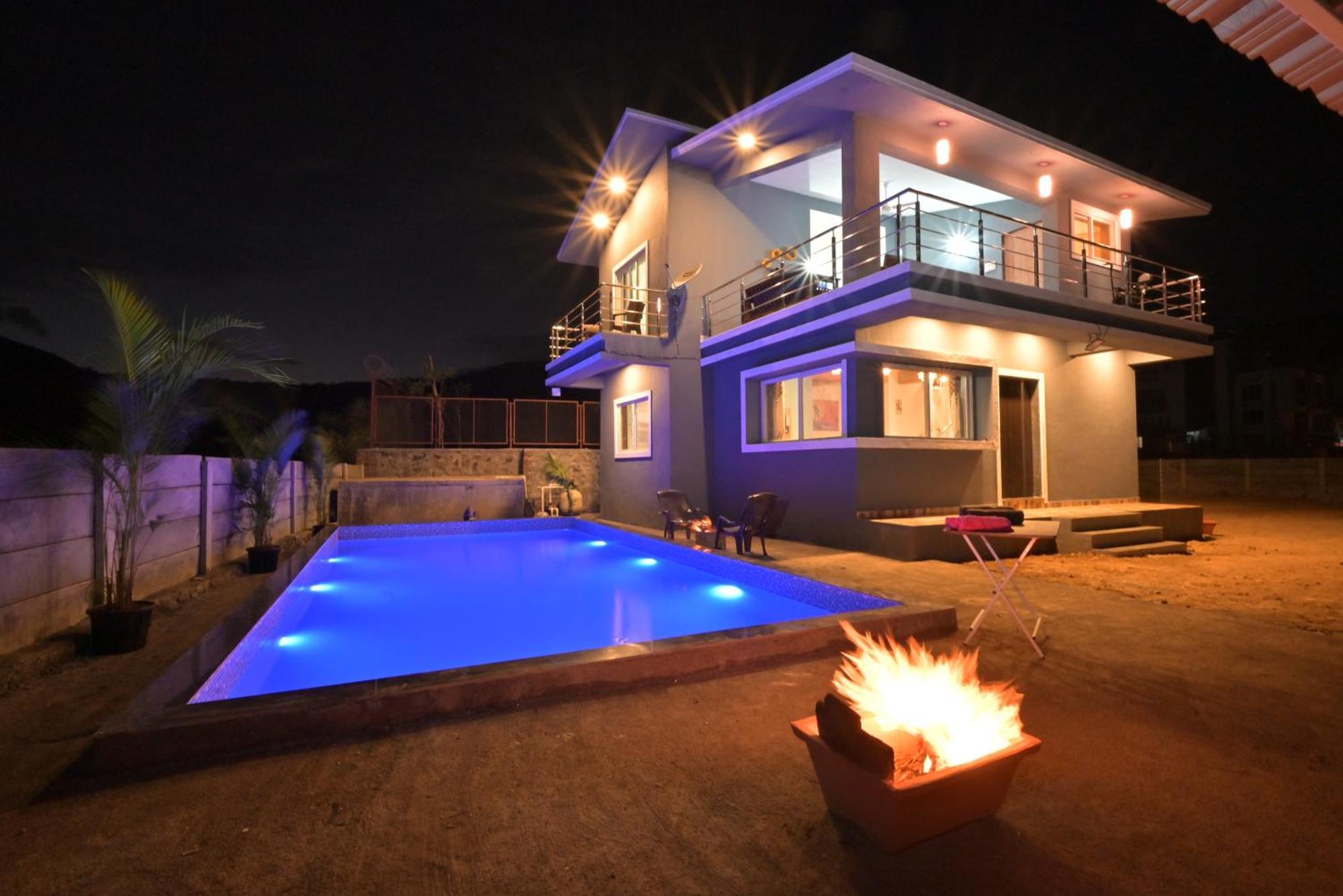 Ll Empyrean Stay Ll Mirage Chalet Ll 4Bhk Ll Ac Ll Largest Pvt Pool Ll 로나발라 외부 사진