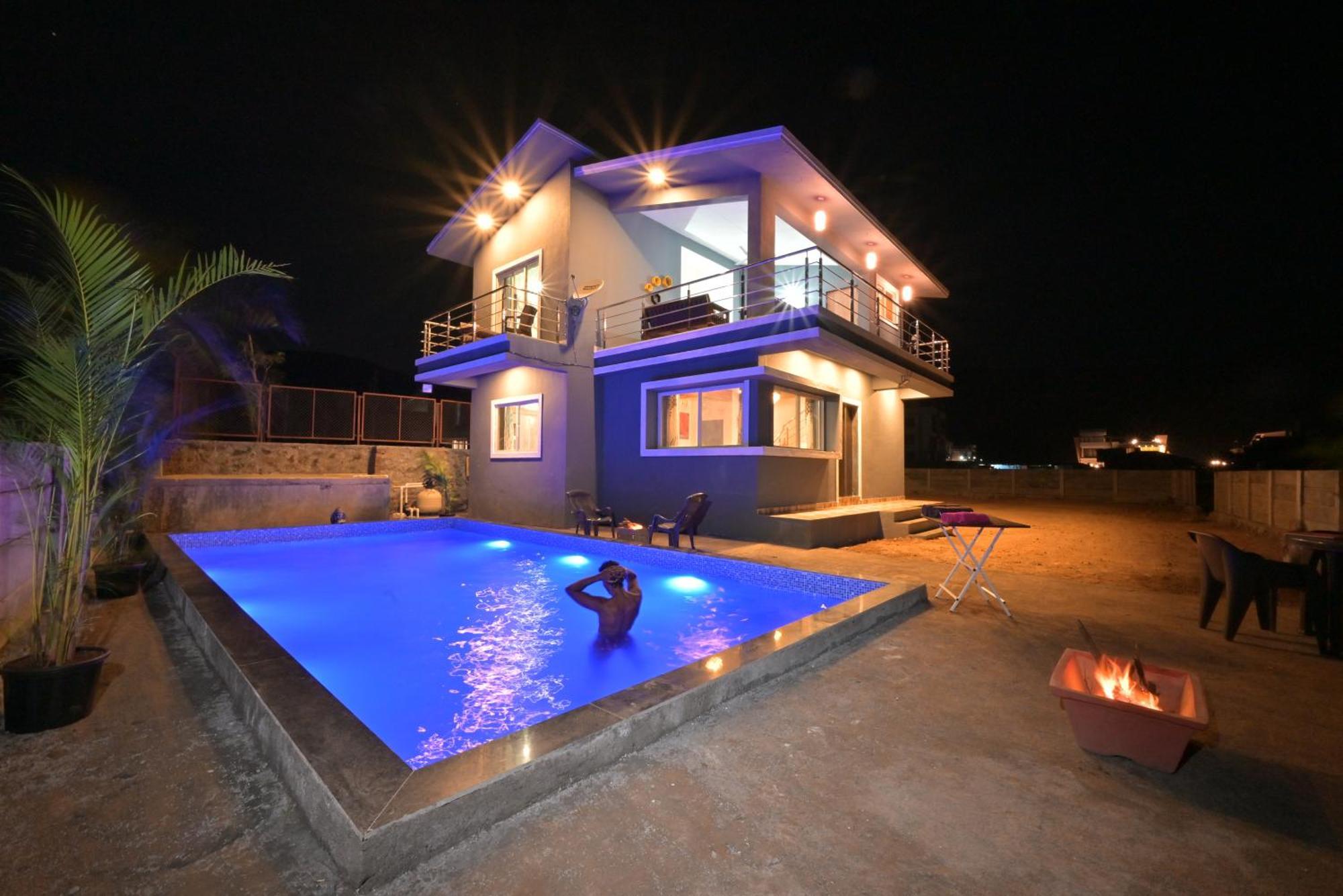 Ll Empyrean Stay Ll Mirage Chalet Ll 4Bhk Ll Ac Ll Largest Pvt Pool Ll 로나발라 외부 사진