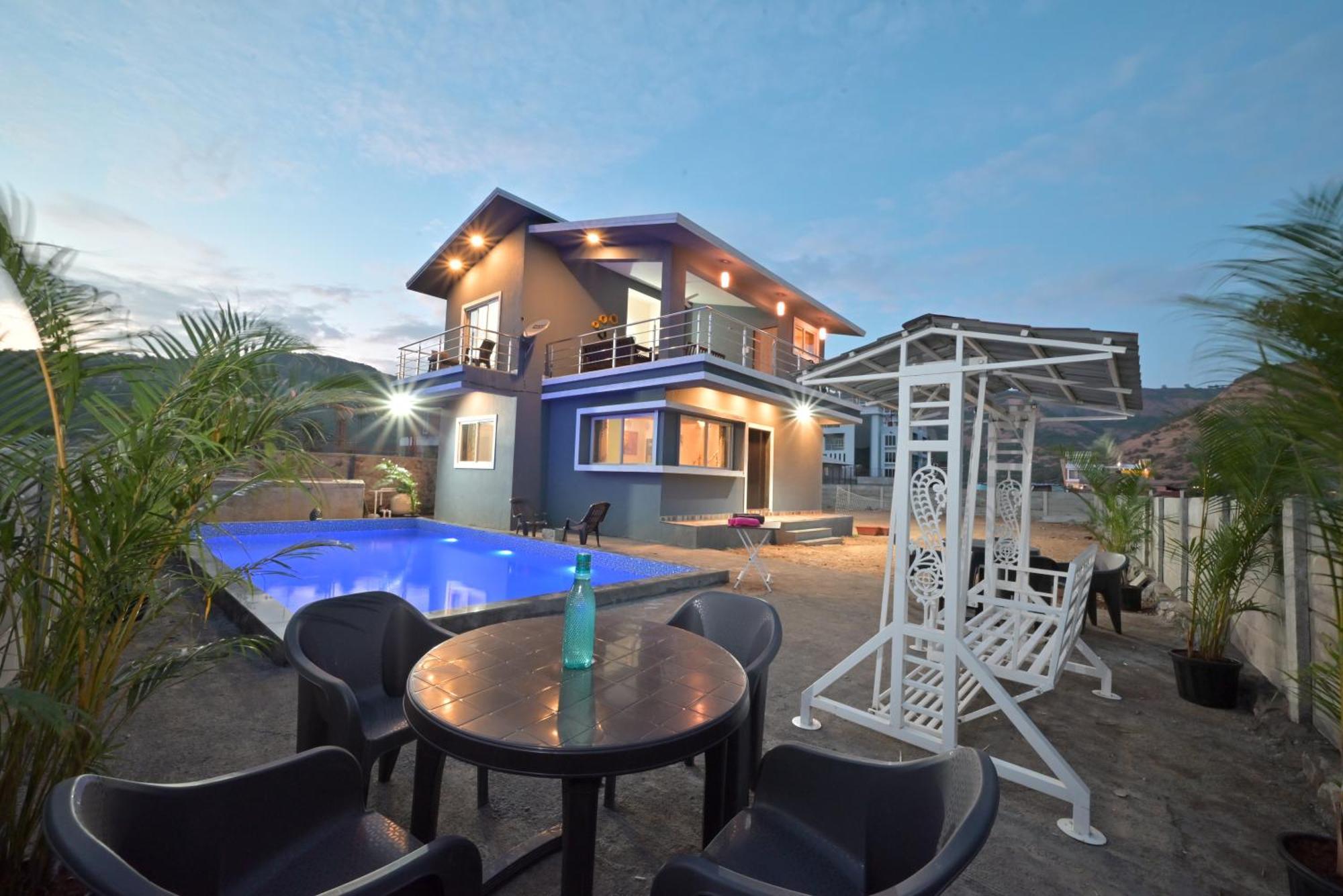 Ll Empyrean Stay Ll Mirage Chalet Ll 4Bhk Ll Ac Ll Largest Pvt Pool Ll 로나발라 외부 사진