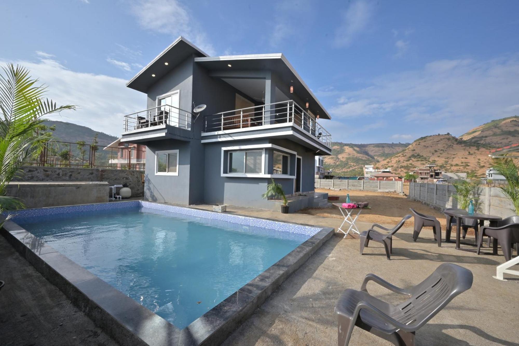 Ll Empyrean Stay Ll Mirage Chalet Ll 4Bhk Ll Ac Ll Largest Pvt Pool Ll 로나발라 외부 사진